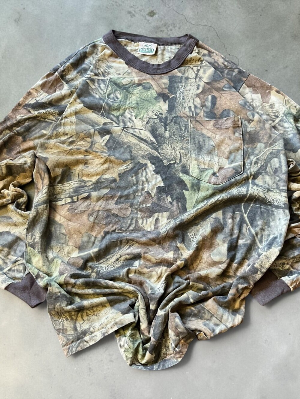 Vintage 80s Realtree Camoflauge Longsleeve T-Shirt Mens Large Granola Gorpcore